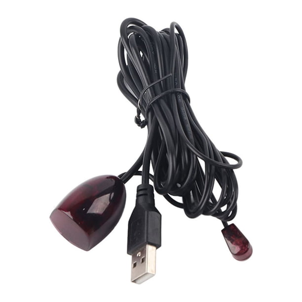 Extensor de Receptor de Infrarrojos Cable Extensor de Control Remoto por Infrarrojos Cable de Extensión de Control Remoto por Infrarrojos Repetidor de Infrarrojos USB para