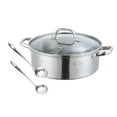 thumbnail image 2 of Olla caliente Shabu Shabu con tapas, utensilios de cocina, utensilios de cocina japoneses de doble cara con cucharas para cocina de restaurante , 28cm perfecl Ollas Calientes Divididas, 2 of 8