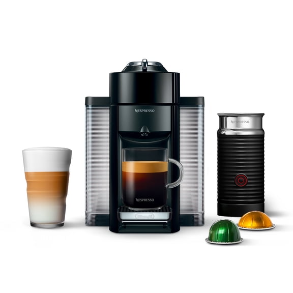 Nespresso Evoluo Coffee and Espresso Machine by De'Longhi with Aerocinno, Black