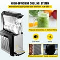 thumbnail image 2 of KFFKFF Commercial Slushy Machine 10L Margarita Frozen Drink Maker 500W Automatic Clean Day and Night Modes for Supermarkets Cafes Restaurants Snack Bar, Sliver, 2 of 8