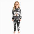 thumbnail image 4 of TOWED22 2 Piece Boys Girl Halloween Pajamas Kids Pumpkin Head Glow Print Long Sleeve Top and Pants Pajamas Pjs Sleepwear Set for Toddler Little Boys(Black,3Y), 4 of 8