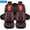 Black&Red, variant on Fit for Subaru Car Seat Covers, Waterproof 5 Seats Full Set PU Leather Auto Seat Cushions Protector for Crosstrek/ Forester/ Legacy Black