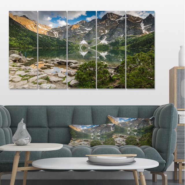 Sunset Over High Mountains - Landscape Canvas Art Print