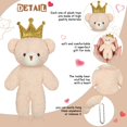 thumbnail image 4 of 18 Pieces Mini Bear Toy 4.7 Inch Stuffed Jointed Bear Doll for Ages 6+ - Crown Style, 4 of 5