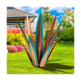 thumbnail image 2 of Rustic Sculpture, Rustic Metal Agave Plants for Outdoor Patio Yard, Home Decor Hand Painted 35cm, 2 of 7