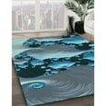 thumbnail image 2 of Ahgly Company Indoor Rectangle Patterned Dark Blue Grey Blue Area Rugs, 5' x 7', 2 of 6