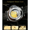 thumbnail image 4 of TEVISE TEVISE Men's Luxury Automatic Skeleton Watch, Stainless Steel Waterproof Timepiece, Retro Design, Black & Gold Option, 4 of 6