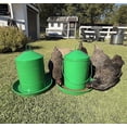 thumbnail image 6 of Zylina Powder Coated Green Metal Chicken Waterer 3.2 Gallon / Feeder 26 lbs / Scoop Combo Pack, 6 of 10
