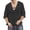 Black, variant on Men's Summer Fashion Casual Tie-in Sleeves Shirt - Loose Fit, Drawstring, Solid Color, Cotton