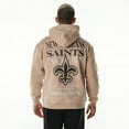thumbnail image 2 of Unisex The Wild Collective  Tan New Orleans Saints Oversized Graphic Fleece Hoodie, 2 of 2
