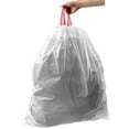 thumbnail image 5 of Innovaze 10.6 Gallon Kitchen Trash Bags with Drawstring, White (90-Count), 5 of 6