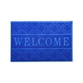 thumbnail image 2 of Premium 3D Embossed Welcome Doormat 23.6x15.7 Inch Non-Slip PVC Entryway Rug,Heavy Duty Scrape-Proof Indoor Outdoor Mat,Easy Clean Diamond Pattern Floor Mat for Home Entrance Door, 2 of 6