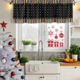 thumbnail image 6 of Valances for Windows, Decorative Rod Pocket Window Valance Curtains, Short Curtain Drapes for Kitchen/Bathroom/Living Room, 2 Panels, 42" W x 18" L, 6 of 8