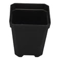 thumbnail image 3 of SeekLGT Black Plastic Square Plant Pots Desktop Mini Flower Vase Nursery Seedling Pots for Vegetables Cacti and Cuttings 1PC, 3 of 9