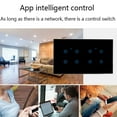 thumbnail image 3 of LEFU for Smart WiFi Touch Switch for Home Automation, Compatible with for Tuya App, Alexa Voice Control, Remote Control, 8 Gang Options, Tempered Glass Panel, 220V 10A, 3 of 5