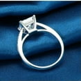 thumbnail image 5 of Handmade Princess Cut 1ct Engagement CZ 925 Silver Women Wedding Band Ring Sz4-9, 5 of 6