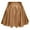 Coffee-3, variant on CHUOU Women's Shiny Flared Pleated Mini Skater Skirt