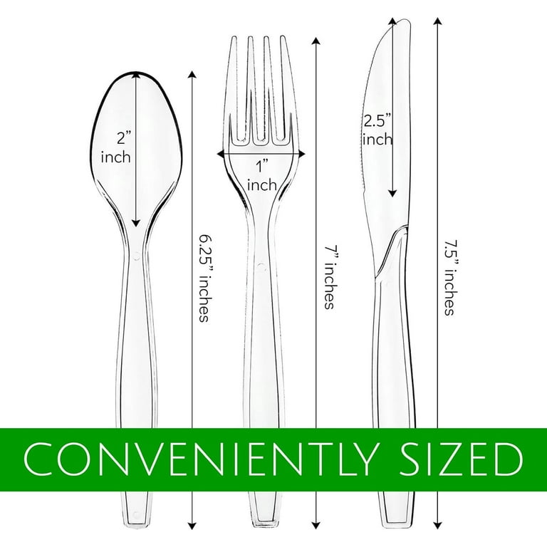 Creative Converting 010461B Plastic Forks Clear 50 Count Pack