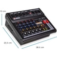 thumbnail image 2 of Mezcladora Steelpro Pro-mix5-a Amplificada 5 Canales Steelpro PRO-MIX5-A, 2 of 3
