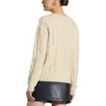 thumbnail image 3 of INSPIRE CHIC Women's Long Sleeve Pullover Tops Cable Knit Crew Neck Sweater, 3 of 5