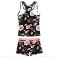 thumbnail image 2 of PROALLO Girls Bathing Suits Two-Piece Swimsuit with Boyshorts Vest-Style Tankini(10-11T Butterfly), 2 of 5