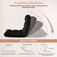thumbnail image 4 of Alden Design Floor Folding Gaming Sofa with 14 Adjustable Positions, Black, 4 of 10