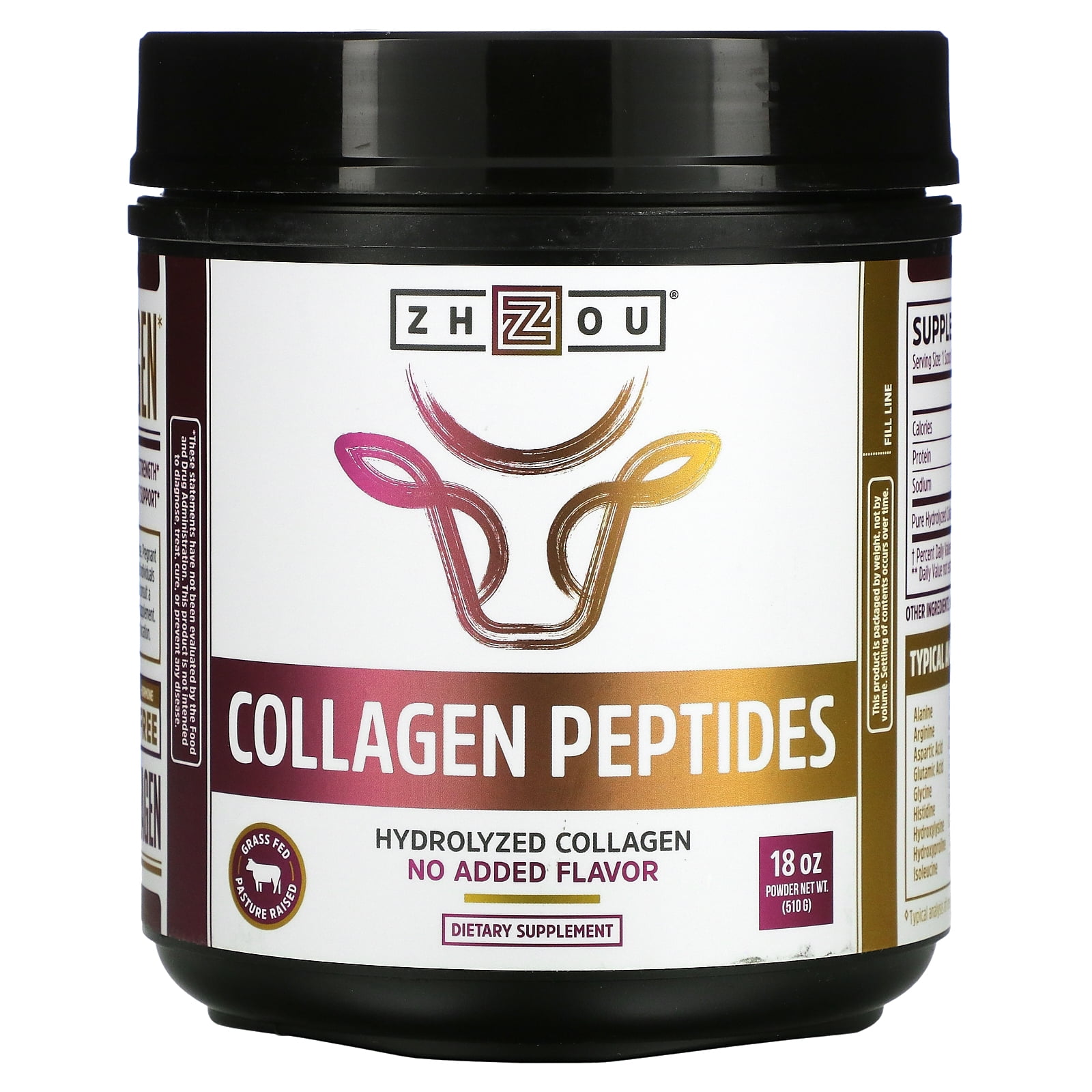 Zhou Nutrition, Collagen Peptides, Hydrolyzed Collagen, No Added Flavor
