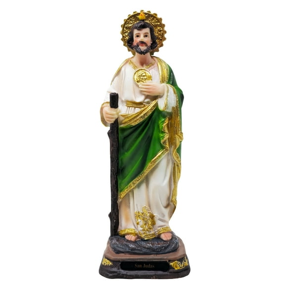 MrcjSales – St. Jude Original Statue - san judas estatua 8" inches | Durable Resin | Ideal for Home, Church, Gifts