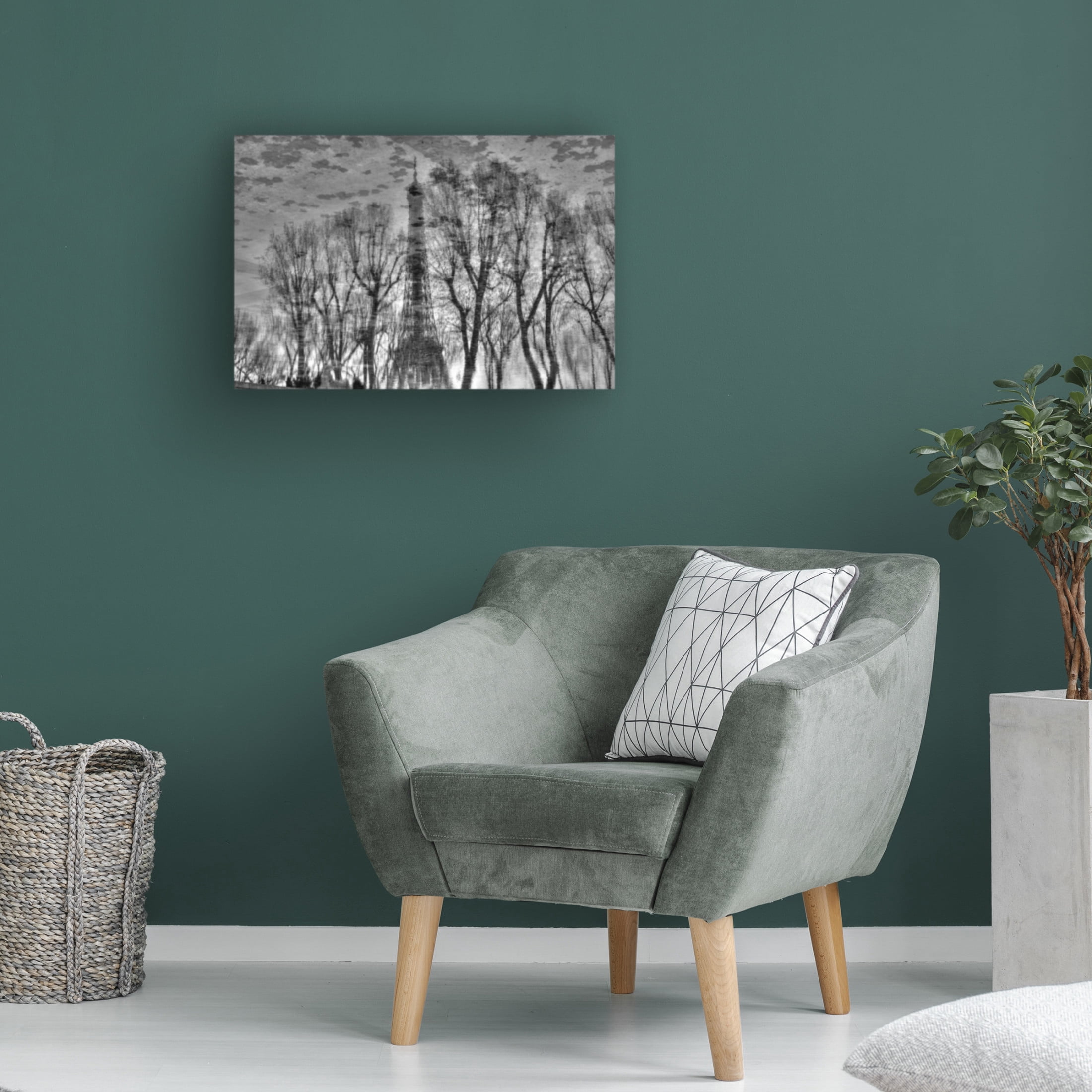 Canvas Wall Art - Philippe DEMARIA 'Reflection' Wall Art for Living Room, Bedroom, or Office D?cor by Trademark Fine Art - 47 x 30 Inches