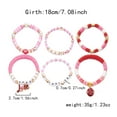 thumbnail image 2 of NICKSUN Valentine's Day Bracelets Red Heart Charms Bracelets for Women Crystal Pearl Beaded Stretch Bracelet Set Festive Birthday Party Gifts, 2 of 15