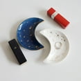 thumbnail image 4 of Small Moon Jewelry Dish Tray, Set Of 2, Decorative Ceramic Trinket Dish, Modern Accent Tray For Vanity, 4 of 7