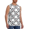 thumbnail image 2 of Haiem Men's Happy Football Print Tank Tops Summer Sleeveless Cut Off Workout T-Shirts Fitness Vest Athletic Undershirts-3X-Large, 2 of 8