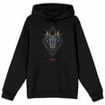 thumbnail image 5 of House of the Dragon Blue Dragon Head Men's Black Hoodie-5XLB, 5 of 7