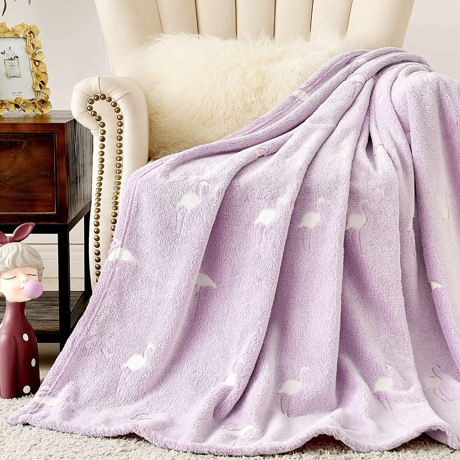 Soft Fleece Throw Blanket for Couch Sofa Travel Camping Blankets for All Seasons Cool Cartoon Love Black Flannel Bed Blankets Lightweight Plush & Warm Decorative 50x60inch Soft Fleece Throw Blanket for Couch Sofa Travel Camping Blankets for All Seasons Cool Cartoon Love Black Flannel Bed Blankets Lightweight Plush & Warm Decorative 50x60inch