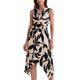 thumbnail image 1 of INSPIRAR CHIC Vestido de Verano para Mujeres Floral Sin Mangas Cuello en V Profundo Dobladillo Irregular Midi Vestidos L Albaricoque, 1 of 6