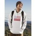 thumbnail image 2 of Land Of The Free Banner Hoodie Men -Image by Shutterstock, Male Large, 2 of 4
