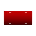 thumbnail image 1 of CafePress - Red Black Ombre - Aluminum License Plate, Front License Plate, Vanity Tag, 1 of 1