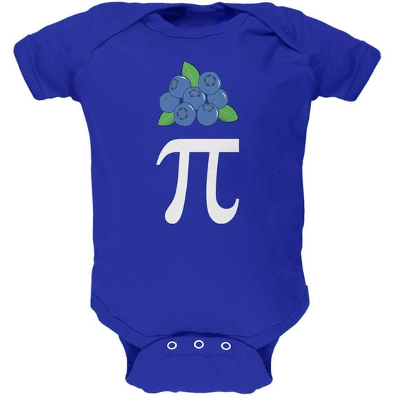 Halloween Math Pi Costume Blueberry Day Soft Baby One Piece Royal 18-24 M