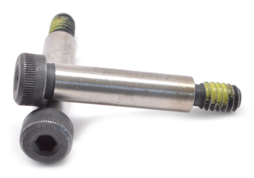 1/4-10-24 x 3/8 Coarse Thread Socket Shoulder Screw Nylon Pellet Alloy Steel Black Oxide Pk 25