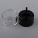 thumbnail image 4 of Estuche de polvo de maquillaje vacío Macarena plástico negro recargable portátil, 4 of 8