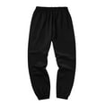 thumbnail image 4 of Domuza Men Sweatsuits Sets Casual Athletic Hooded Sweatshirt and Joggers Sweatpants Tracksuit Outfits Jogging Suit Hooded Set Black L, 4 of 4