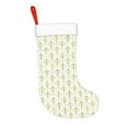 thumbnail image 2 of Haiem White And Gold Geometry Pattern Christmas Stockings, Personalized 18 Inches Knit Christmas Stockings Xmas Hanging Stockings for Family Christmas Decorations, 2 of 7