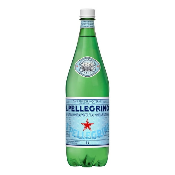 SAN PELLEGRINO Eau pétillante gazéifiée, 1L bouteille en plastique 1L bouteille