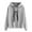 Grey, variant on Womens Dressy Tops Winter Fall Comfy Hooded Long Sleeve Bubble One Shoulder Cropped Heart Print Leisure Polyester Hoodies Sweatshirts(Black,XL)