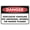 Warning Sign 3, variant on Danger Explosives Keep Out Symbol Sign - 8"x12" Aluminum Tin Warning Sign for Home Outdoor Garden