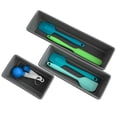 thumbnail image 5 of Edge Organization Trays 3 Pack for Kitchen and Office, Small - Charcoal, 5 of 5