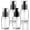 Clear, variant on 4 count 60ml/2oz Empty Glass Pump Bottles Refillable Travel Pump Dispenser Sample Container for Lotion Shampoo Shower Gel Conditioner and (Brown)