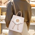 thumbnail image 3 of Bolsa Mochila de paja con estilo para mujer s de mensajero de Ehuebsd hombro bolsos de viaje de playa de verano bolsos tejidos a mano para mujer regalo, 3 of 7