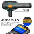 thumbnail image 5 of Transmisor FM Bluetooth compatible con coche, 1,44 & #39;& #39; transmisor Fm coche Qc 3,0 kit de carga rápida para coche, cargador de coche Bluetooth 4,2 HD sonido, un botón Ope Afortunado Sencillez, 5 of 5