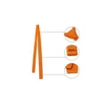thumbnail image 3 of CORBATA DE HOMBRE AUTOATADA SÓLIDA INSPIRADA EN EL DÍA DEL PADRE, ACCESORIO DE CUELLO PLANO, CORBATAS DE PUNTO NARANJA, 3 of 5